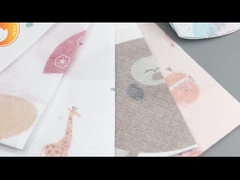 패턴 인쇄 일회용 베이비 비브 일회용 비 직물 귀여운 하크